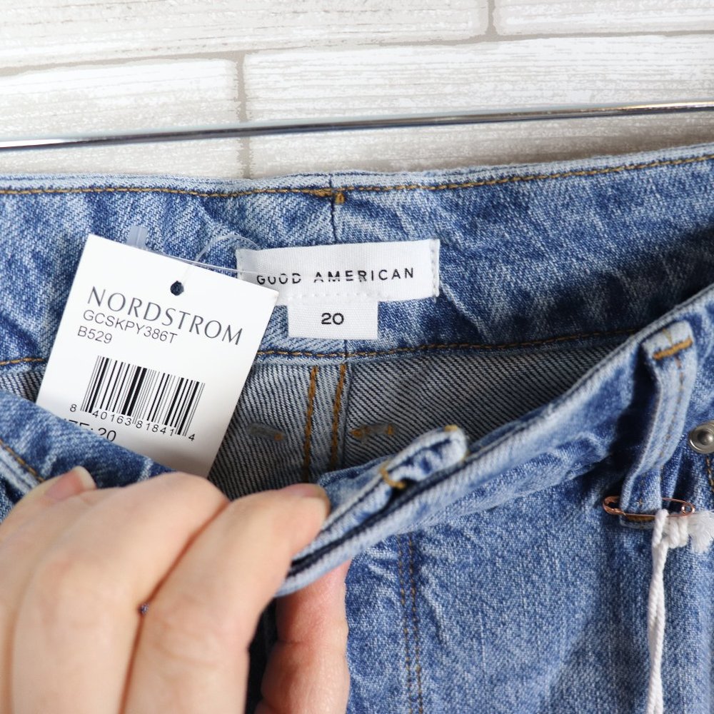 #72 NWT Good American Good Curve Skinny Denim Jeans | Size 20